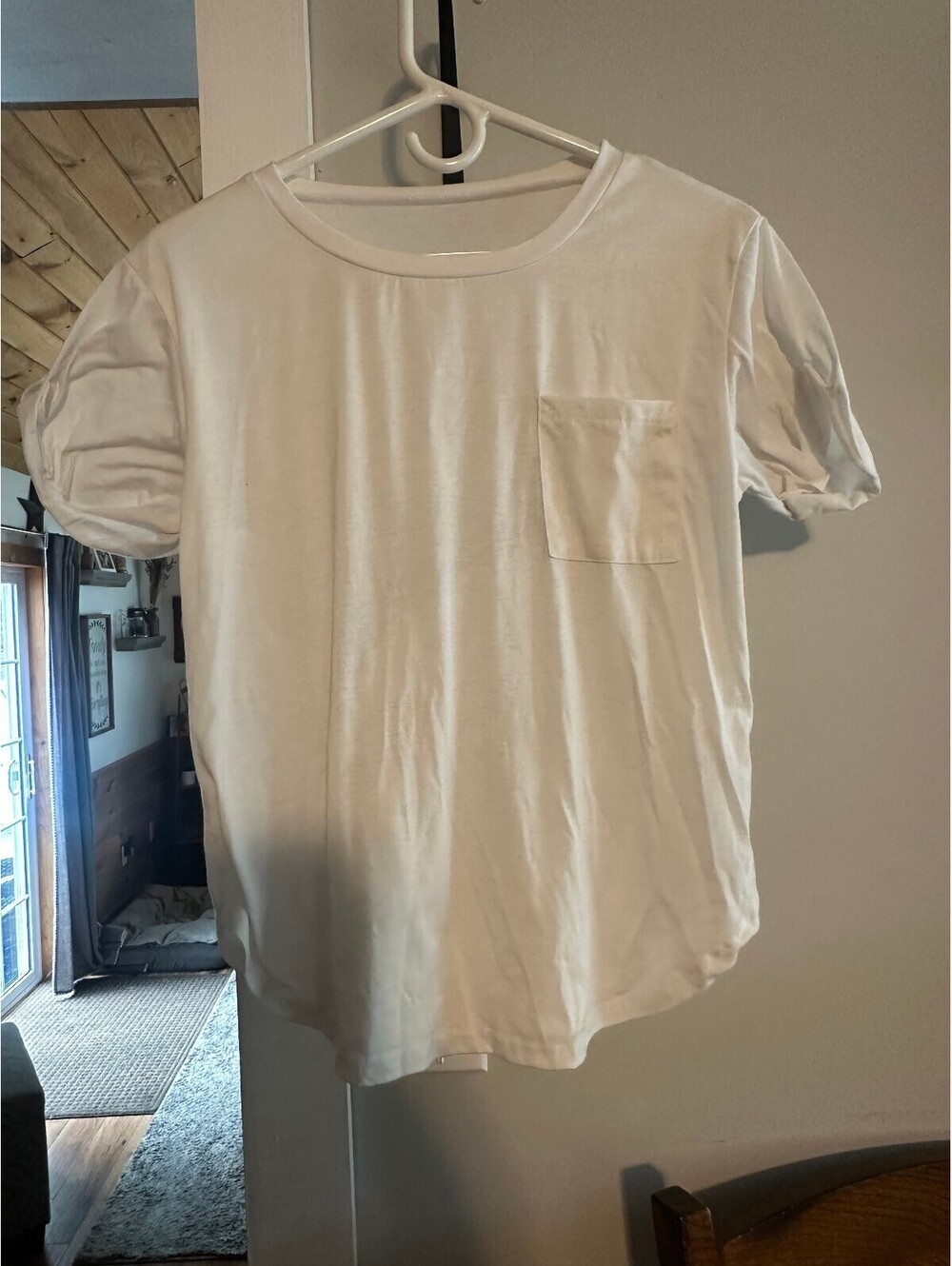 Shein white t-shirt sz M